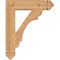Ekena Millwork Olympic Arts & Crafts Smooth Bracket, Western Red Cedar, 3 1/2"W x 18"D x 22"H BKT04X18X22OLY03SWR - alternate 2